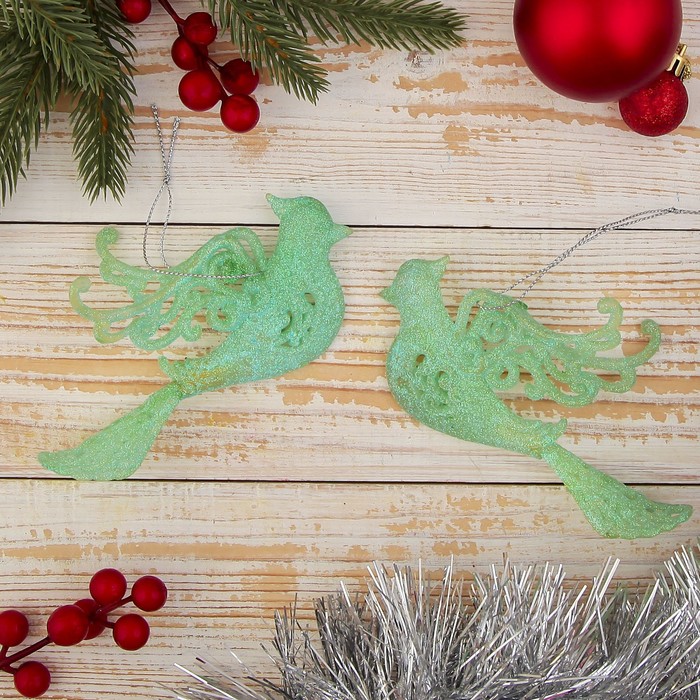 Ёлочные игрушки "Голуби" (набор 2 шт.)