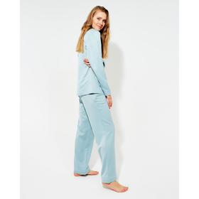 

Пижама женская (сорочка, брюки) MINAKU: Light touch цвет голубой, р-р 48