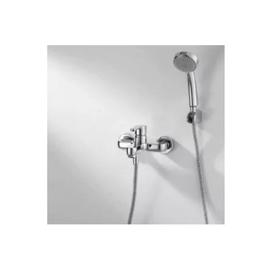 

Смеситель для ванны BRAVAT Stream F637163C-B, однорычажный, короткий излив и лейка, хром