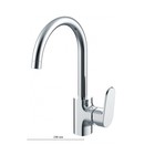 Смеситель для кухни BRAVAT Pure F7105161C, однорычажный, латунь, хром - Фото 1