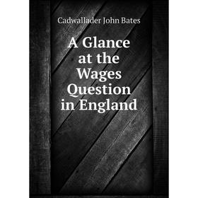 

Книга A Glance at the Wages Question in England