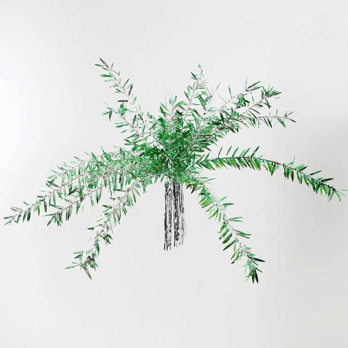 Пальма из мишуры "Цветные кончики" микс