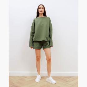 

Костюм женский (толстовка и шорты) MIST, р. 40-42, зелёный
