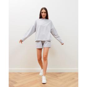 

Костюм женский (толстовка и шорты) MIST, р. 40-42, серый