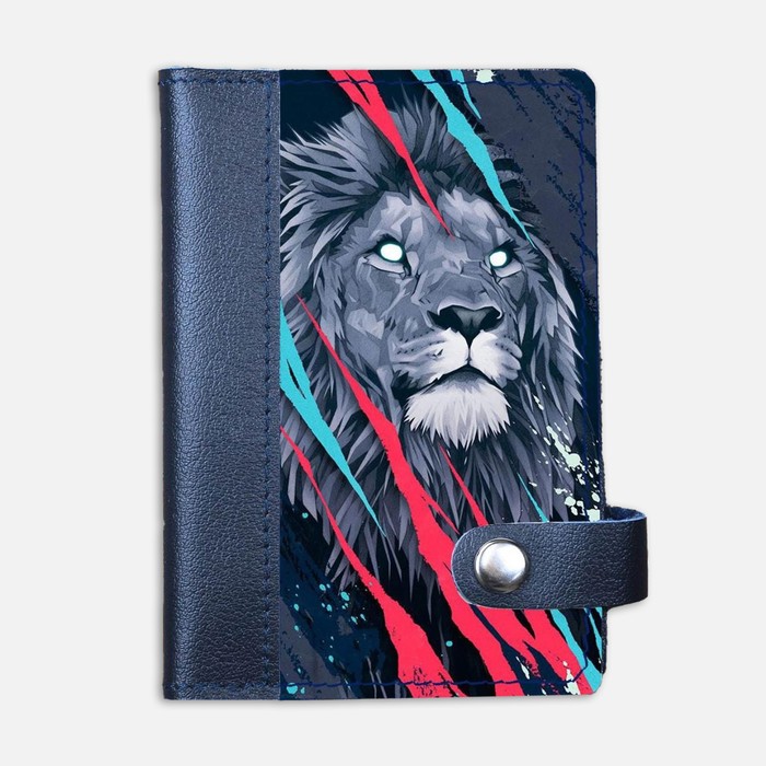 Обложка на автодокументы на кнопке комбинированная белая вставка 