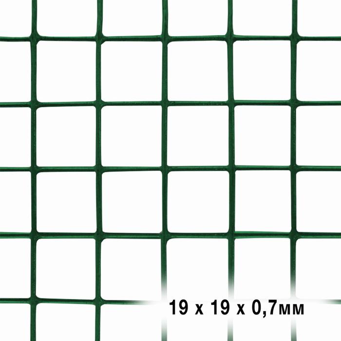 фото Сетка универсальная, 0,5 × 5 м, ячейка 1,9 × 1,9 см, толщина 0,7 мм, металл в пластике garden show