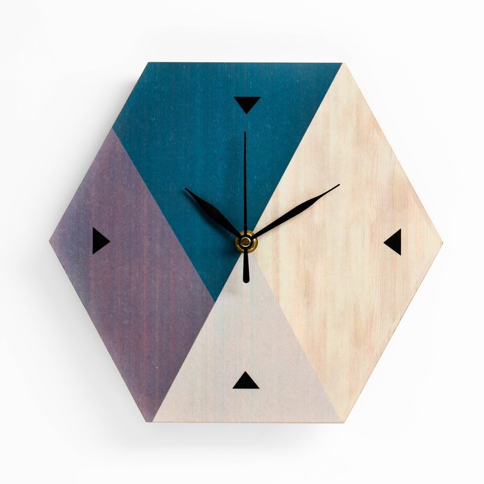 Часы настенные Геометрия, дискретный ход