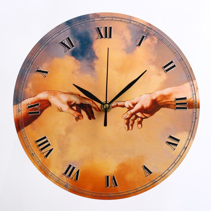 Часы настенные Фреска, дискретный ход, d-23.5 см часы настенные герб дискретный ход d 29 см бордовый обод