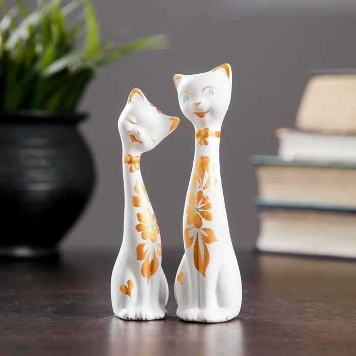 Сувенир Набор "Love Коты" мини, 2шт белые