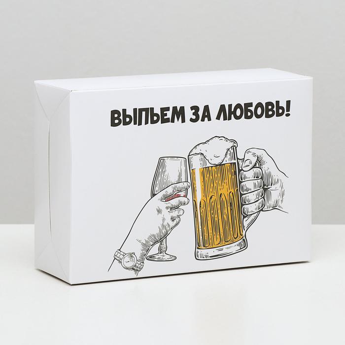 

Коробка складная с приколами «За любовь», 16 × 23 × 7,5 см