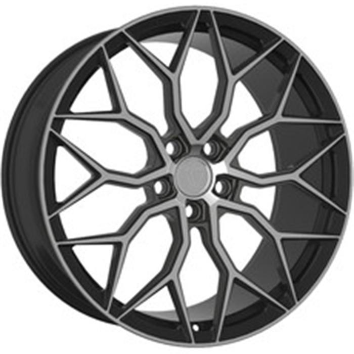 фото Диск кованый vissol f-1031 8.5x21 5x112 et35 d66.6 gloss_black_with_machined_face