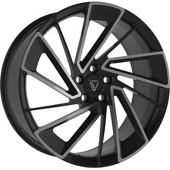 фото Диск кованый vissol f-1214l 8.5x21 5x112 et35 d66.6 satin_black_with_dark_machined_face