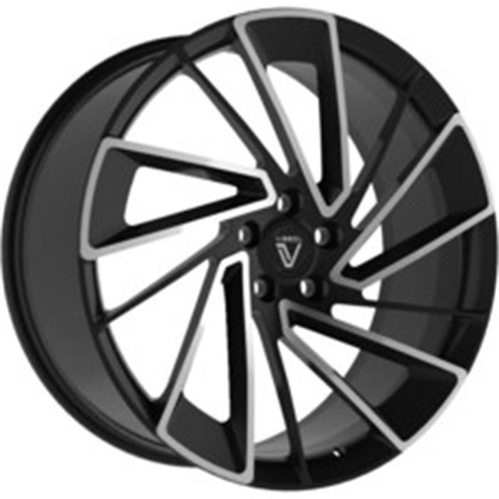 фото Диск кованый vissol f-1214r 8.5x21 5x112 et34 d66.5 satin_black_with_dark_machined_face