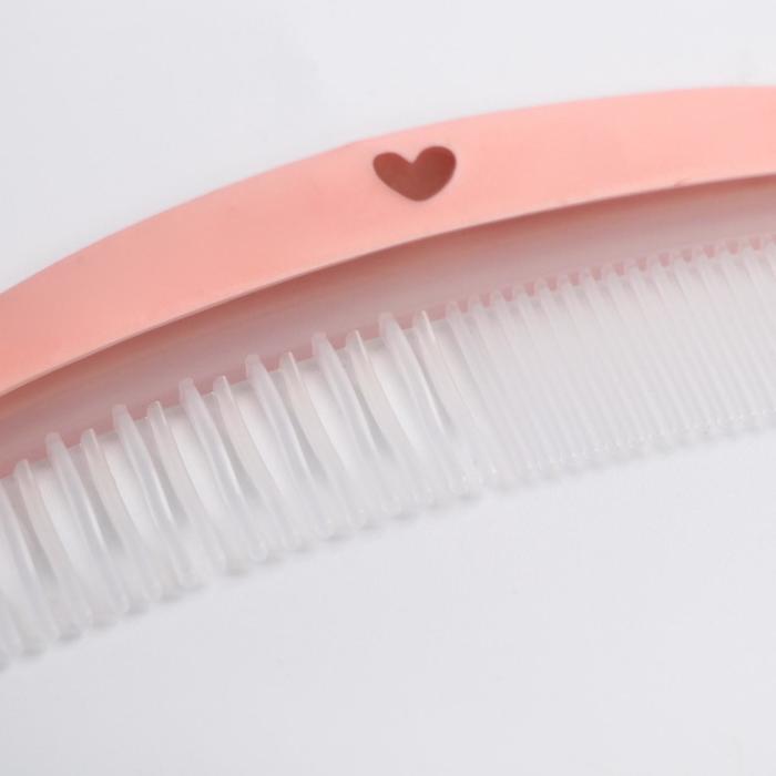 Набор для ухода за волосами «Зайка Полли», расческа и щетка, цвет розовый