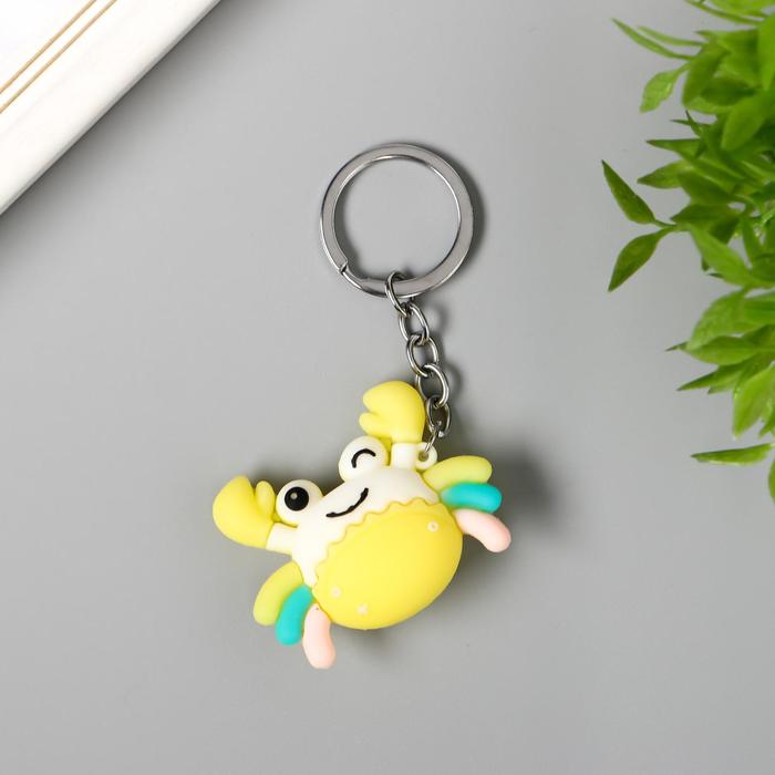 

Брелок резина "Крабик яркий" 4х5,5х1,5 см