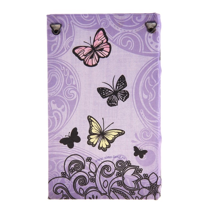 Ключница книга "Мои секреты" с бабочками