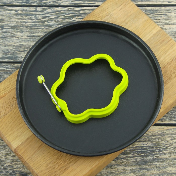 Форма для яичницы и блинов 11 см "Цветок", цвета МИКС