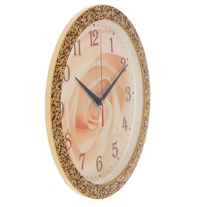 Часы настенные круглые "Роза"