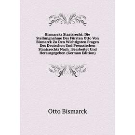 

Книга Bismarcks Staatsrecht