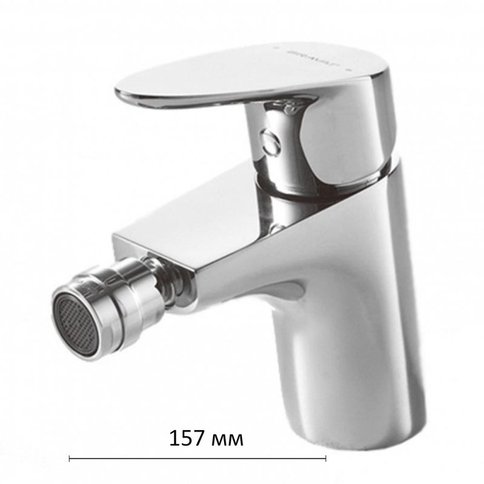 Смеситель для биде BRAVAT Gina F365104C-ENG, однорычажный, корпус латунь, хром