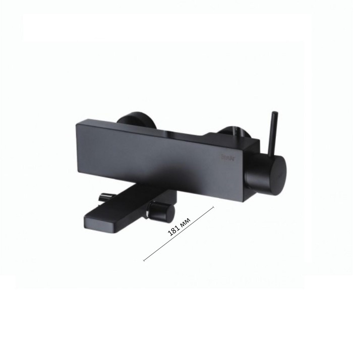 

Смеситель для ванны и душа BRAVAT Arc F66061K-01A-ENG, однорычажный, короткий излив, черный 638452