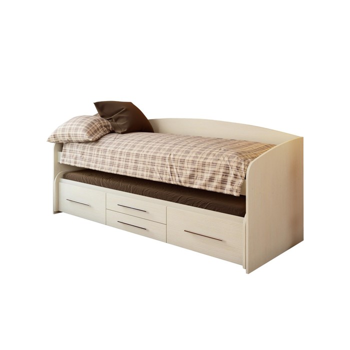 Кровать двухъярусная «Адель 5», 80 × 190 см, цвет вудлайн кремовый
