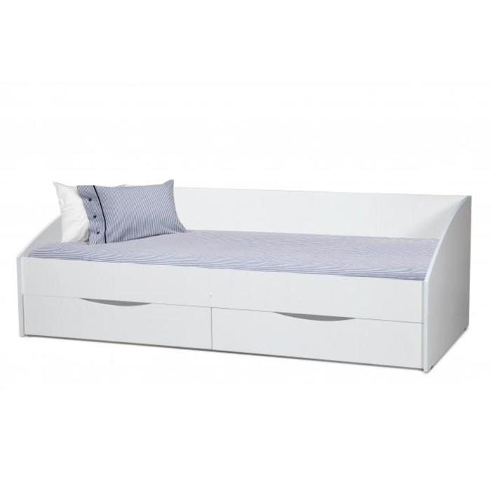 фото Кровать одинарная «фея 3», 90 × 200 см,симметричная, белый олмеко