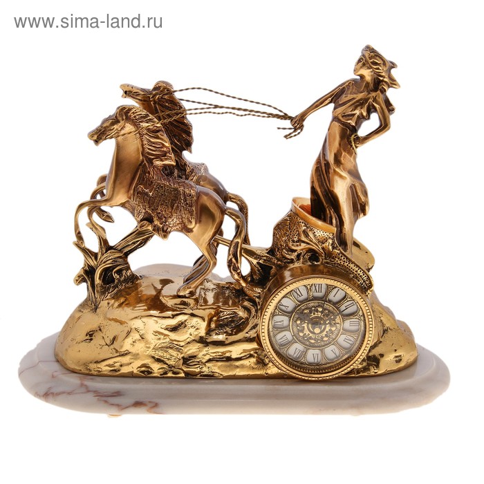 Часы настольные УЦЕНКА Богиня зари, 15 × 23 × 37 см