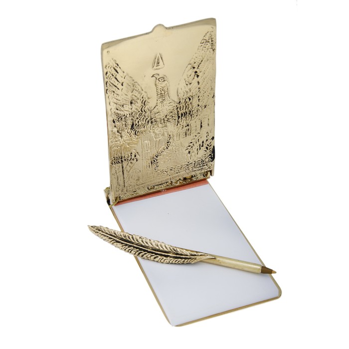 Блокнот настольный с ручкой mini