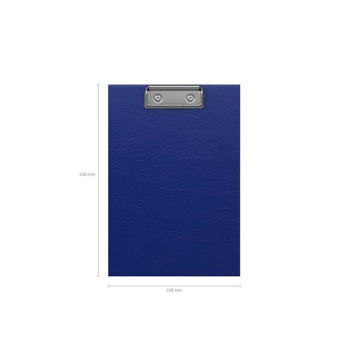 фото Планшет с зажимом а5, ламинированный картон, erichkrause standard, без подвеса, синий
