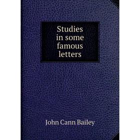 

Книга Studies in some famous letters