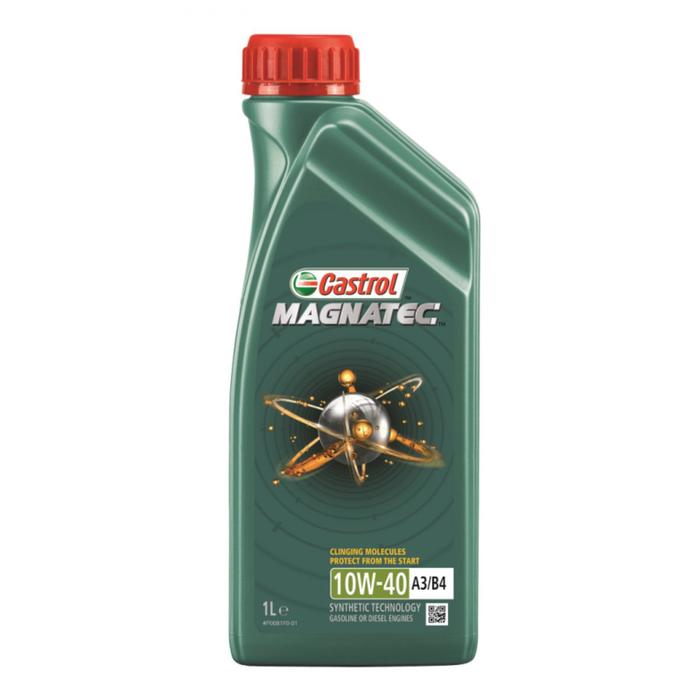 Моторное масло Castrol Magnatec SAE 10W-40 А3/В4, 1 л моторное масло castrol magnatec sae 10w 40 а3 в4 4 л полусинтетика