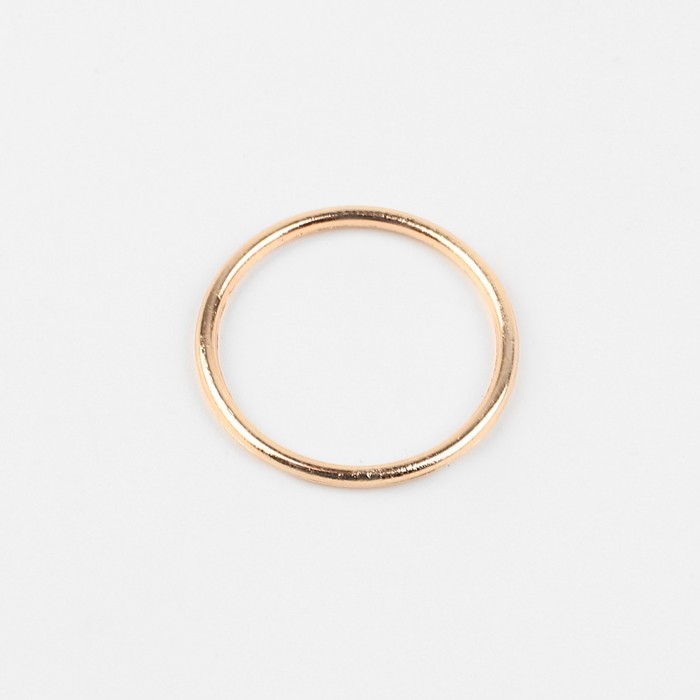 Кольцо для бретелей, металлическое, 15 мм, 20 шт, цвет золотой
