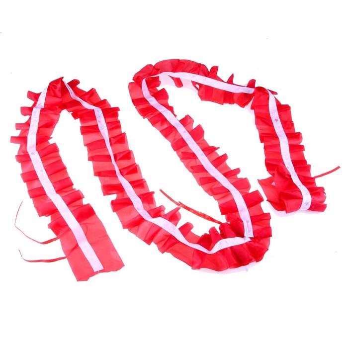 Лента на капот «Волн», шёлк, 3.2м, красная