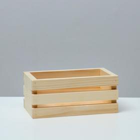 

Кашпо деревянное 20×11×9 см, с двойной прорезью
