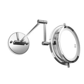 

УЦЕНКА Зеркало настенное LuazON KZ-11, косметическое, подсветка, 17 диодов