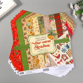 

УЦЕНКА Лист для вырезания "Our warm Christmas" 30,5х30,5 см
