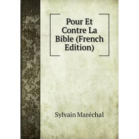 

Книга Pour Et Contre La Bible (French Edition)