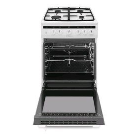 

Плита Hansa FCMW54121, комбинированная, 4 конфорки, 70 л, гриль, белая