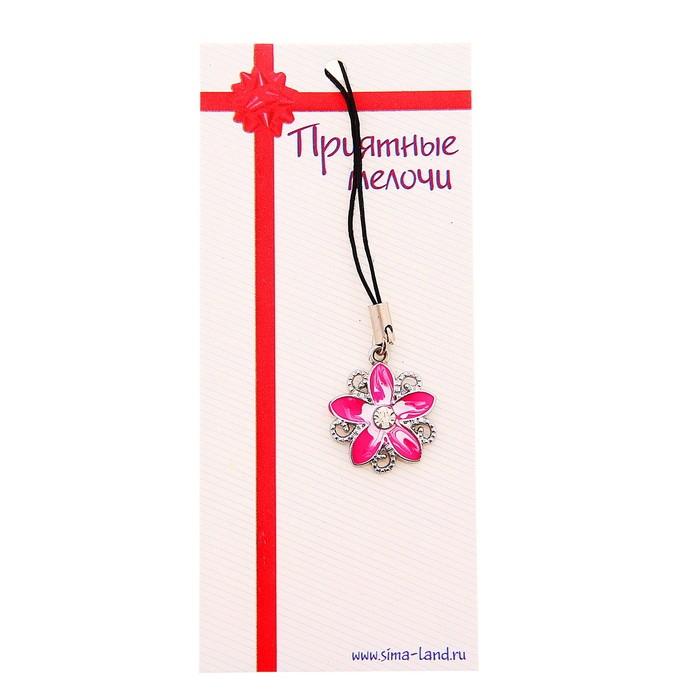 Подвеска для телефона "Цветочек", цвета МИКС