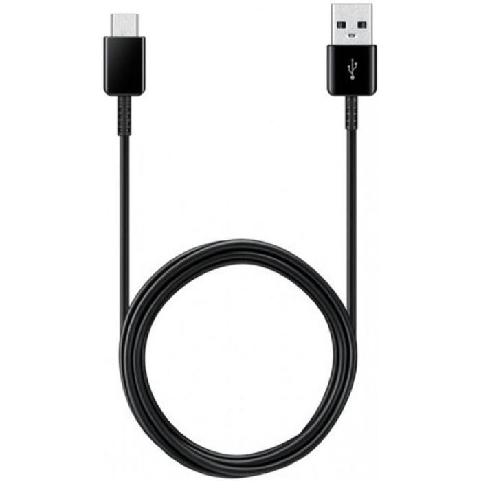 Кабель Samsung EP-DG930IBRGRU, USB Type-C - USB A, 1.5м, черный комплект 5 штук кабель samsung ep dg930ibrgru usb c usb 2 0 1 5м 2а черный