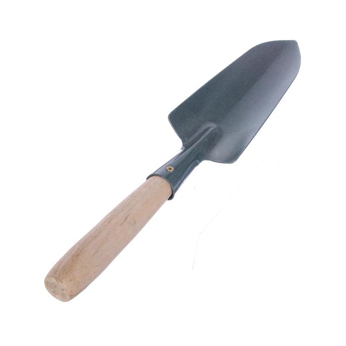 Совок посадочный, удлинённый, длина 57 см, деревянная ручка