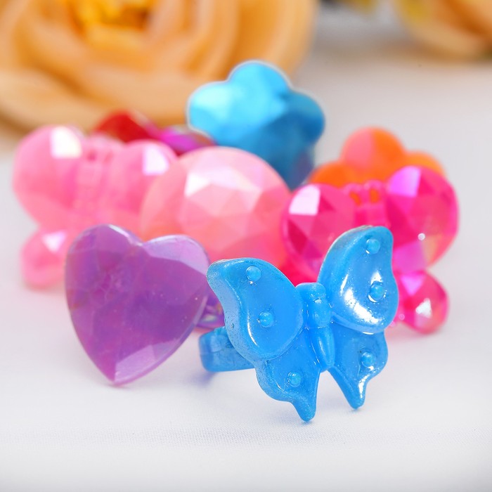 Кольцо детское "Радость ассорти", форма МИКС цвет МИКС