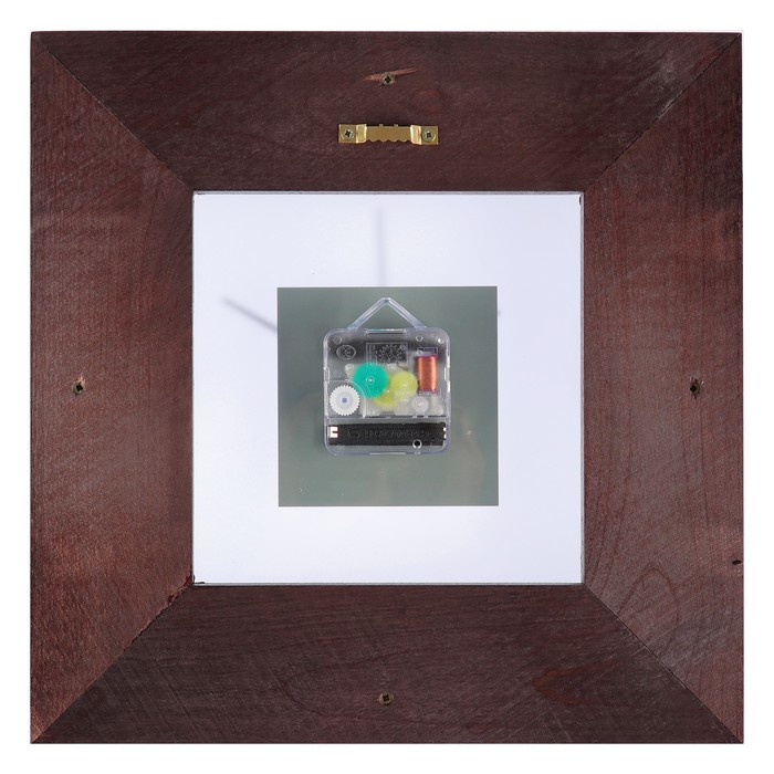 Часы настенные деревянные "Grance", матовое стекло