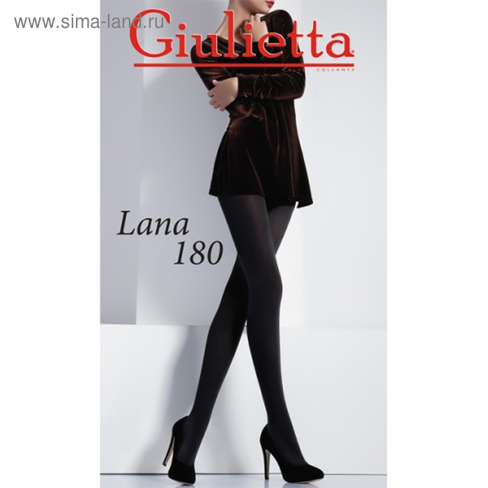 Колготки женские Giulietta LANA 180 den, цвет чёрный (nero, 5XL)