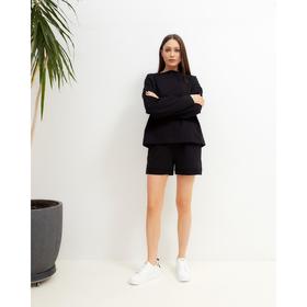 

Костюм женский (толстовка и шорты) MIST, р. 40-42, чёрный