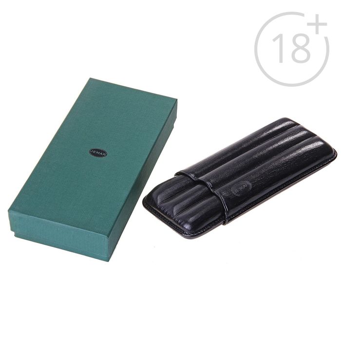 Портсигар черный для сигар 3 d 1,8 см