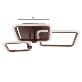 

Люстра с ПДУ 71184/3 LED 76Вт диммер 3000-6000К кофе 60х46х9 см