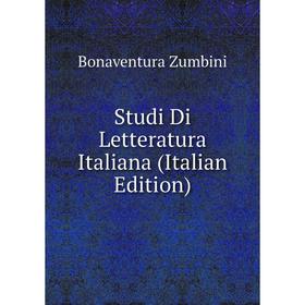 

Книга Studi Di Letteratura Italiana (Italian Edition)