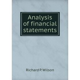 

Книга Analysis of financial statements